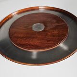 Dining table in walnut, laminate and steel by Silvio Coppola for Bernini, Italy.