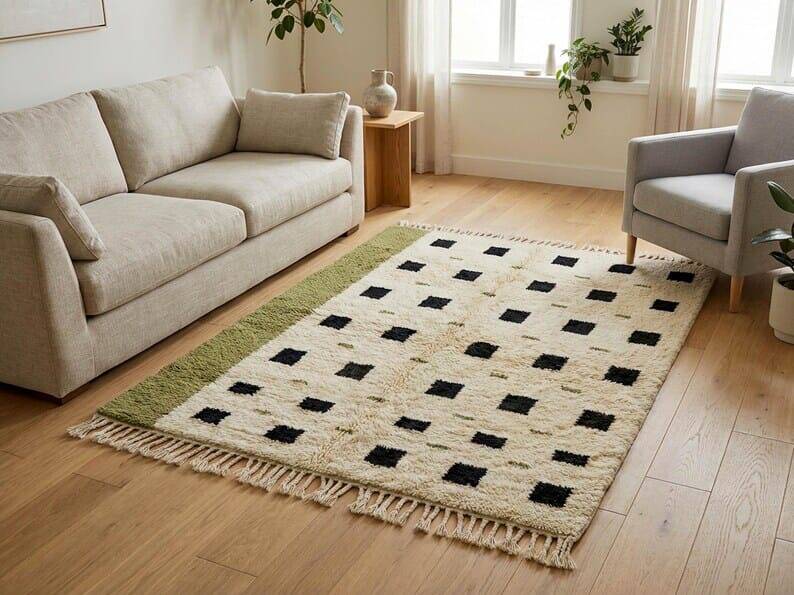 Authentic Moroccan Berber rug custom-made 1.5/2.5 m
