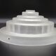 French Vintage Art Deco Skyscraper Style Opaque Glass Pendant Lamp Shade 52