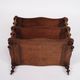 Etagere/shelf with 3 shelves - mahogany - turned columns - wheels - 19th century