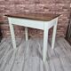 Upcycled Vintage Kitchen Dining Set Table and 2 Chairs - Cream and Walnut