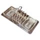 Art Deco Silver Plated Toast Rack, Matching Hammered Tray Crystal Butter Dishes