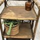 Rattan shelf
