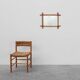 20th century rectangular faux bamboo wall mirror, France ca. 1960