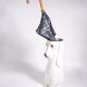 Umbrella holder ceramic dog design italy