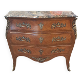 Louis XV style curved chest of drawers