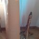 Lampadaire vintage pied en rotin