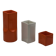 Vases Gabbianelli en céramique de l'âge de l'espace, orange et blanc, années 1960