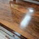 Exclusive 1940s Art Decò sideboard in walnut burl with mirror