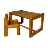 Brutalist children's chair and desk Habitat 1970