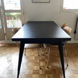 Tolix dining table 55 160 chocolate