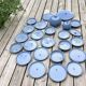 Service lavender blue sandstone plates