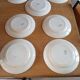 7 old flat plates Terre de fer