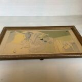 Old religious illustration frame