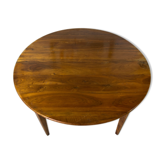 Table ronde avec 2 rallonges