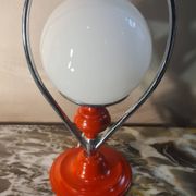 painted steel lamp 1960 to 70 good condition 31x18 original electric