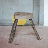 Vintage stool, wooden stool, tripod stool, plant stand