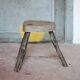 Vintage stool, wooden stool, tripod stool, plant stand