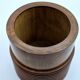 Wooden turned covered pot – vintage snuff box A680