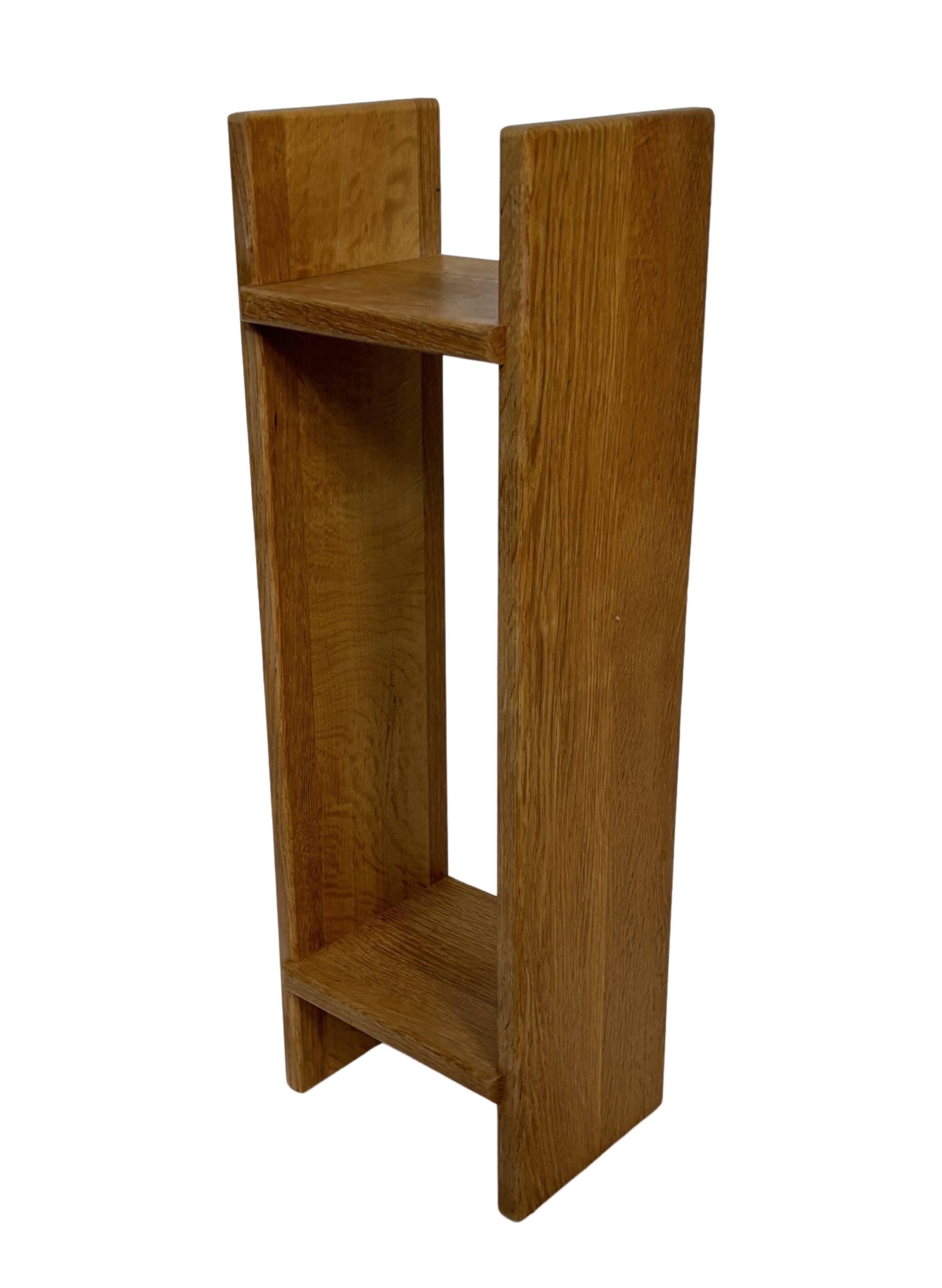 Vintage oak wall / book shelf 1970s wood minimalist design