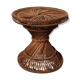Tabouret diabolo rotin & osier,  années 60