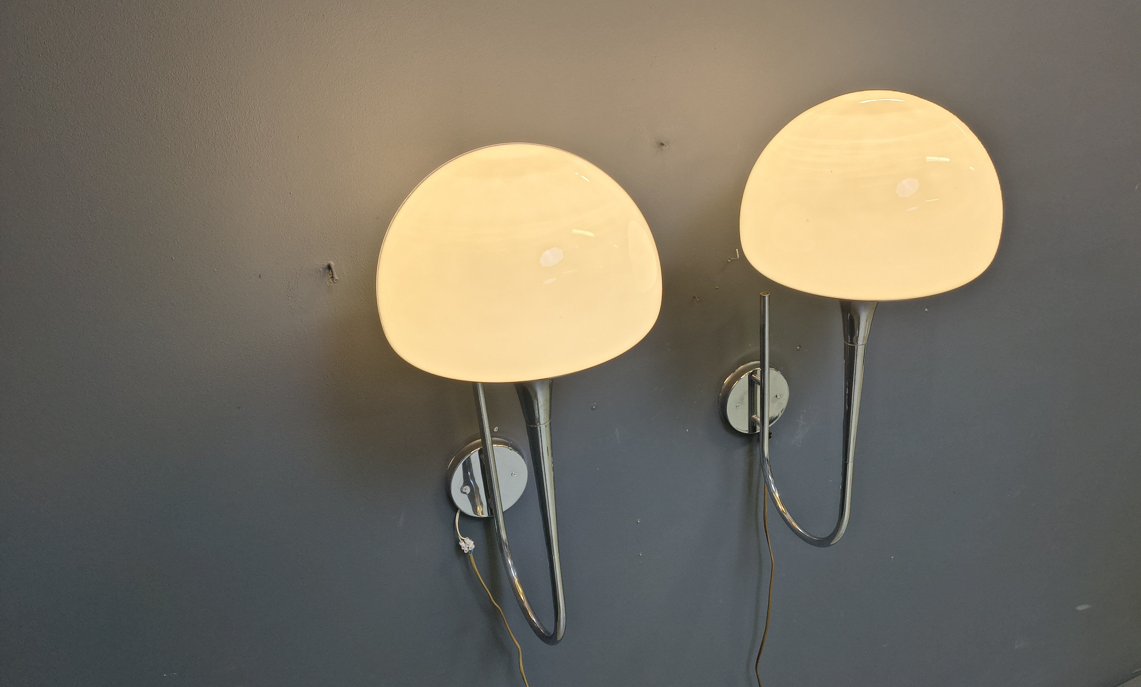 Mid-century Italian wall lamps by Goffredo Reggiani for Reggiani - set of 2