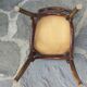 Bistro chair with buchon brand plate