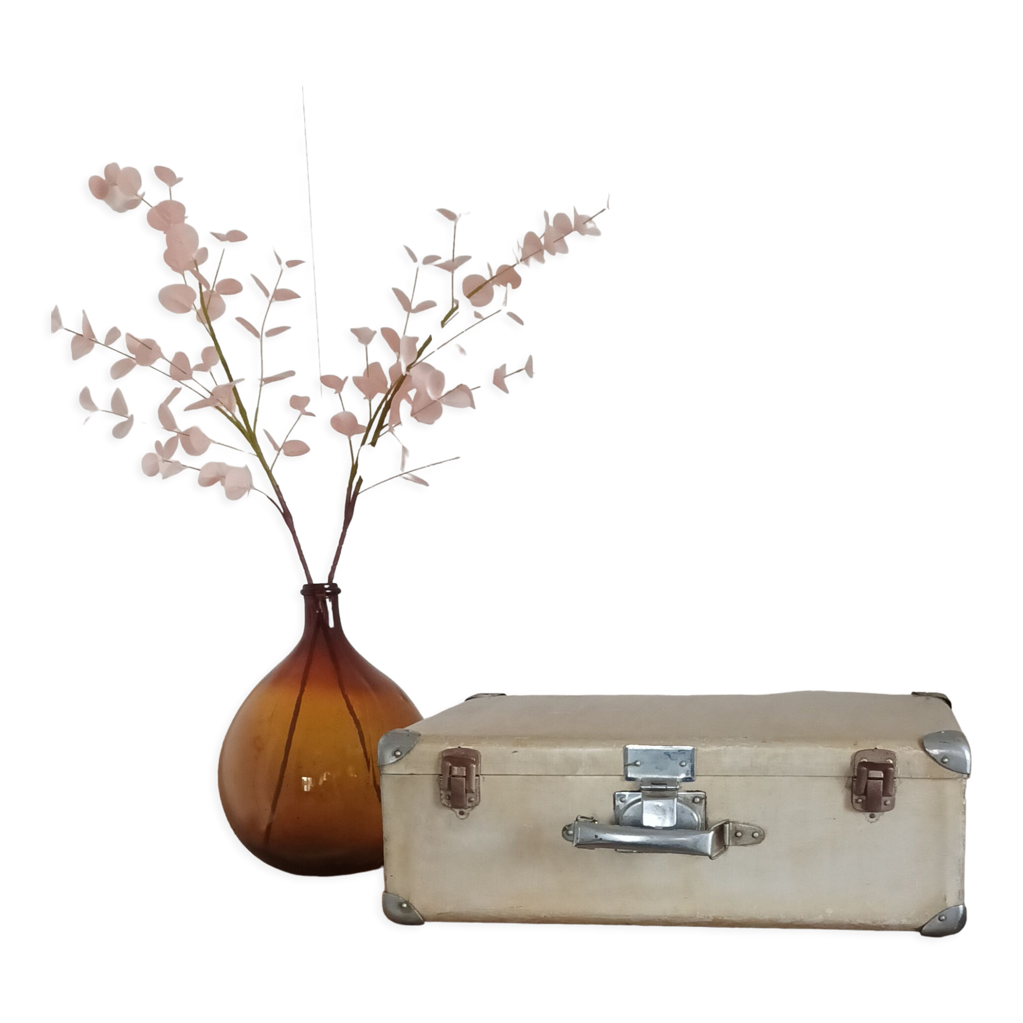 Vintage metal suitcase