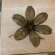 Vintage golden flower ashtray