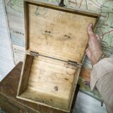 Gray wooden trunk