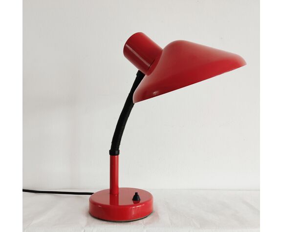 Massive red vintage lamp | Selency
