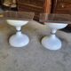 Pair of sgabello stools americano rises in bedside table
