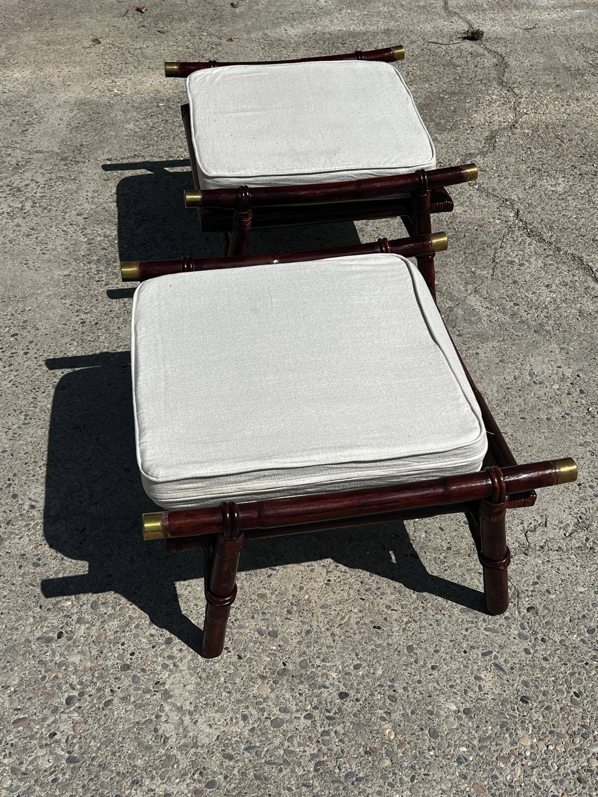 Paire d'ottomans John Wisner Far Horizons – Ficks Reed, 1954