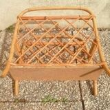 Wicker magazine holder