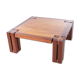 Brutalist Teak wood coffee table, 1970s