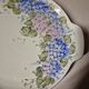 Porcelain pie dish Hutschenreuther 1814 hand-painted table.