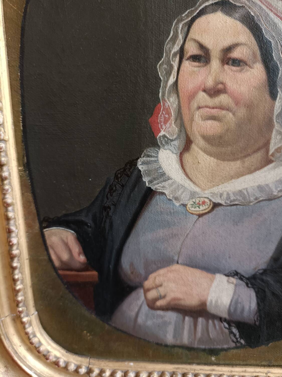 19th century painting, portrait of a woman