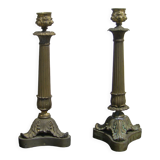 Pair of antique candle holders