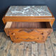 Art Deco commode, vintage antique piece with marble top.