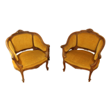 Paire de fauteuils bergères