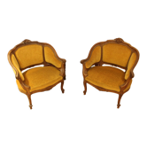 Pair of bergères armchairs