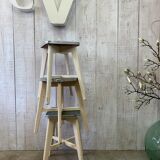 Series of 3 workshop stools