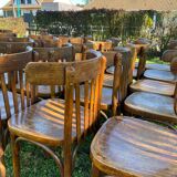 Lot de 20 chaises de bistrot ancienne