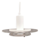 Small Space Age hanging lamp made of plexiglass. Denmark 1980s