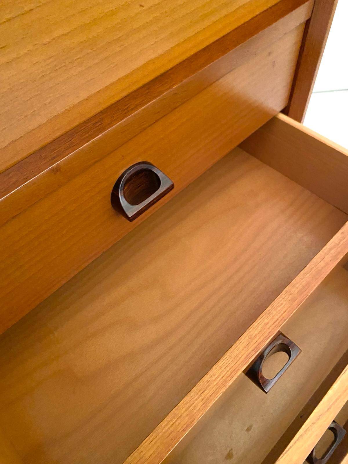 Midcentury Modern, Beech wood cabinet,  FARAM, Italy 1960 's