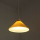 French Vintage Retro Ceiling Light With Round Mustard Yellow Glass Shade