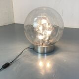 Vintage space age sputnik globe table floor lamp from doria leuchten, 1970s