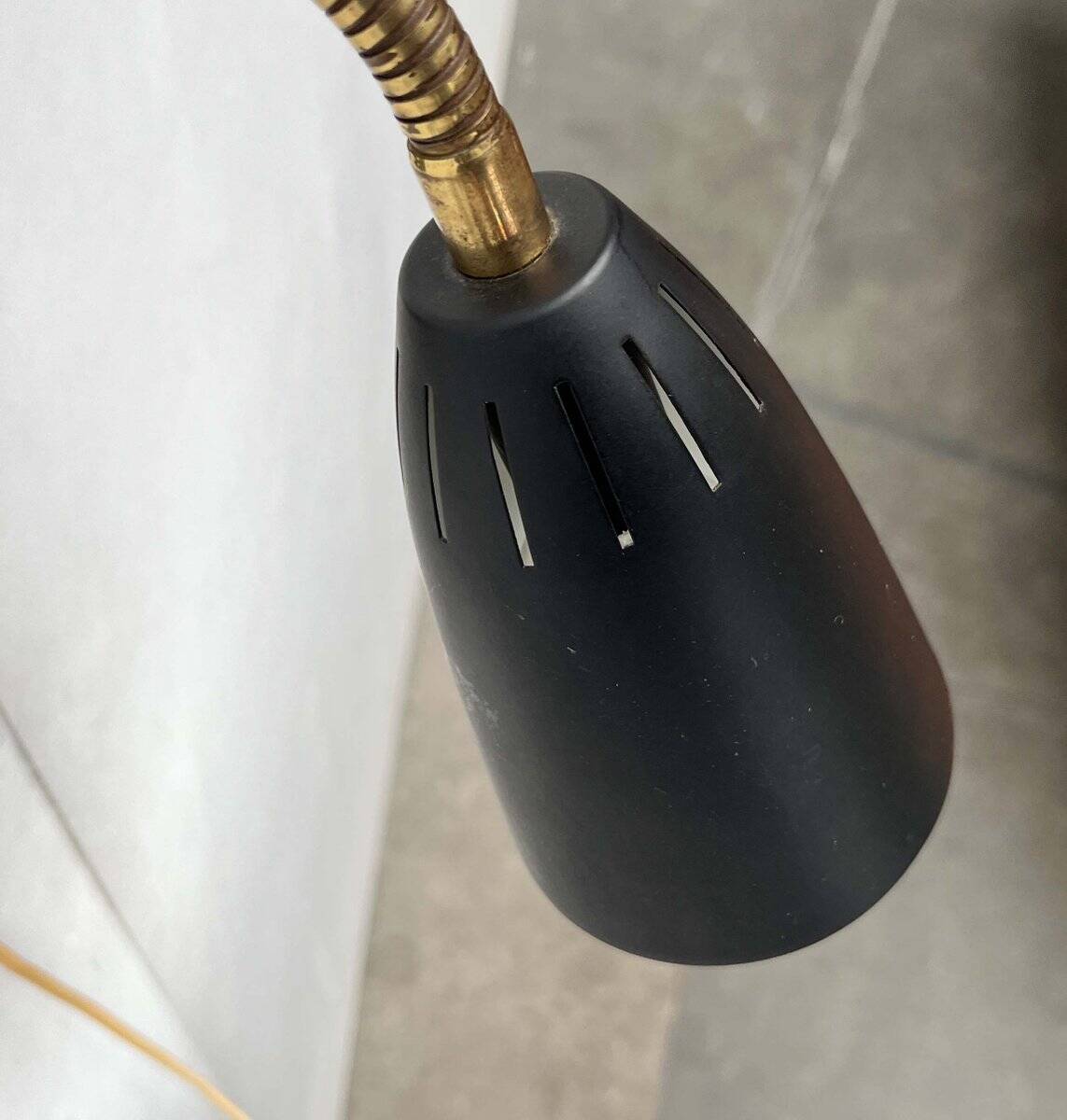 Modern mid-century wall lamp with a swan neck by Aris, Finland, 1950s