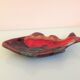 Empty fish pocket in polychrome ceramic Vallauris vintage 60s-70s