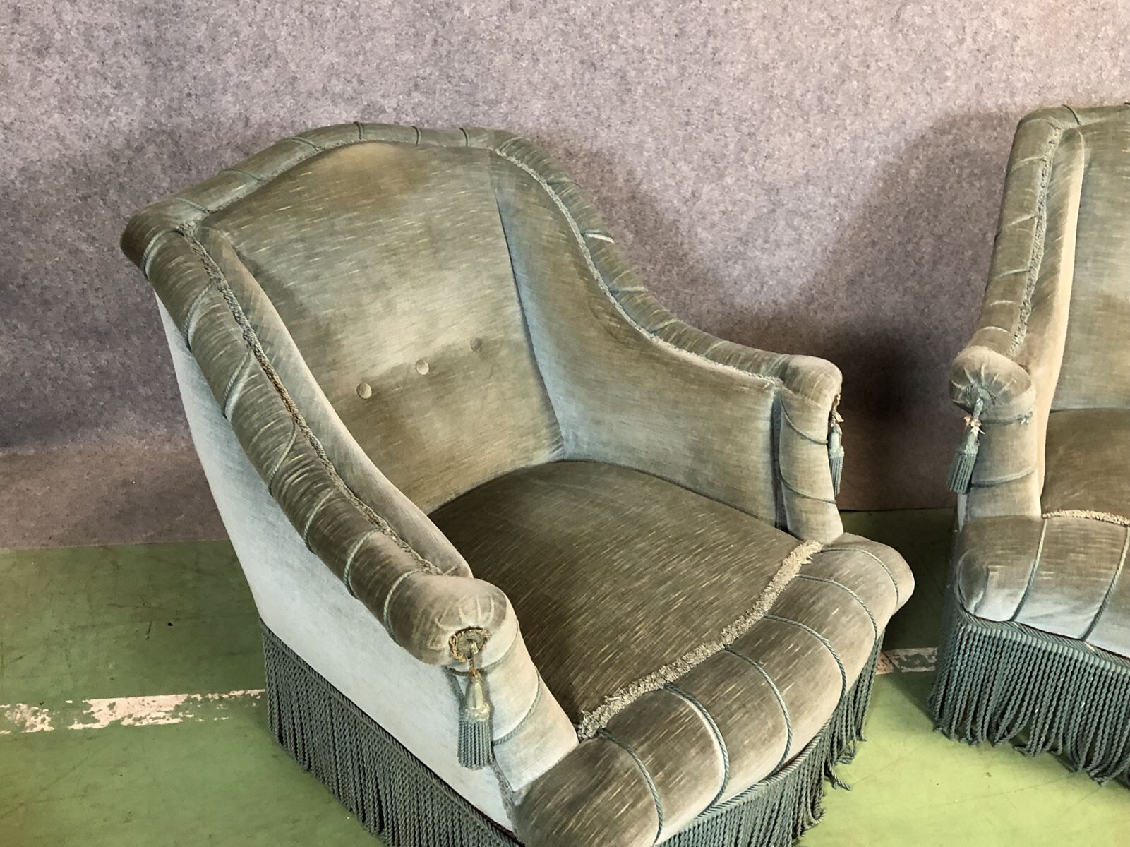 Pair of armchairs Toad of the 1930s